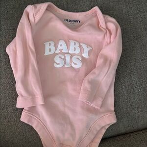 Old Navy Pink Baby Sis One Piece